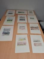 11 x krijt tekening van Lydia Luyten, Antiek en Kunst, Ophalen