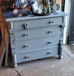 Commode Ladekast petrol, Ophalen, 100 tot 150 cm, Nieuw, 3 of 4 laden