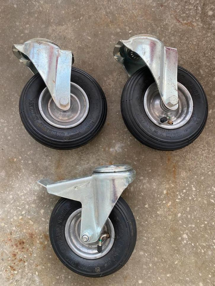 TENTE zwenkwielen 200mm, Doe-het-zelf en Verbouw, Zwenkwielen, Gebruikt, Ophalen of Verzenden