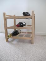 Net houten wijnrek voor 9 flessen Hutten van IKEA, Gebruikt, 5 tot 15 flessen, Ophalen of Verzenden, Minder dan 50 cm