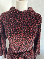 King Louie maat L rode panter velvet Dita dress 2807, Maat 42/44 (L), Ophalen of Verzenden, Zo goed als nieuw, Knielengte