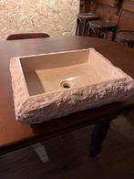 Nieuwe marmeren waskom cream, Huis en Inrichting, Badkamer | Badkamermeubels, Ophalen, Nieuw, 50 tot 100 cm, Minder dan 100 cm