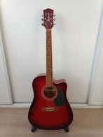 Richwood semi-acoustische gitaar met tas en houder, Gebruikt, Ophalen, Western- of Steelstringgitaar