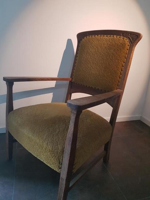 Antieke eikenhouten stoel, Antiek en Kunst, Antiek | Meubels | Stoelen en Banken, Ophalen