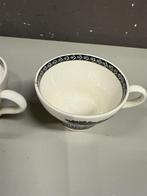 Wedgwood Lugano Etruria & Barlaston Black thee kopjes, Huis en Inrichting, Keuken | Servies, Ophalen of Verzenden, Zo goed als nieuw