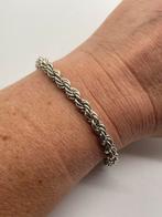 B843 Prachtige zilveren rope armband, Ophalen of Verzenden, X, Zilver, Zilver