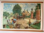 Oude schoolplaat ‘een buitenplaats aan de vecht’, Ophalen, Geschiedenis