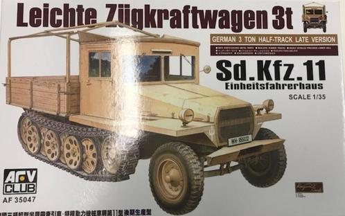 Coelianmodels, AFV Club, 35047, Sd. Kfz. 11 3t, 1/35, € 36,-, Hobby en Vrije tijd, Modelbouw | Auto's en Voertuigen, Nieuw, Tank