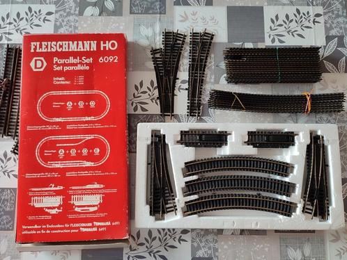 Fleischmann parallelset 6092 D + rails voor toporama, Hobby en Vrije tijd, Modeltreinen | H0, Gebruikt, Rails, Gelijkstroom, Fleischmann