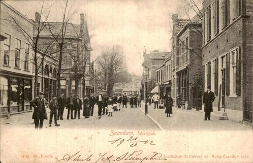 zaandam . westzijde, Verzamelen, Ansichtkaarten | Nederland, Gelopen, Noord-Holland, Voor 1920, Verzenden