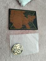 Pokémon hoesje en Pokémon munt., Ophalen of Verzenden, Zo goed als nieuw, Losse kaart, Foil