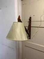 Hefboom muurlamp, Ophalen of Verzenden, Gebruikt, Hout, Vintage / Retro