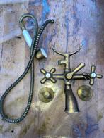 Vintage Badkamer Kraan met Douchekop, Ophalen, Gebruikt, Koper, Kraan