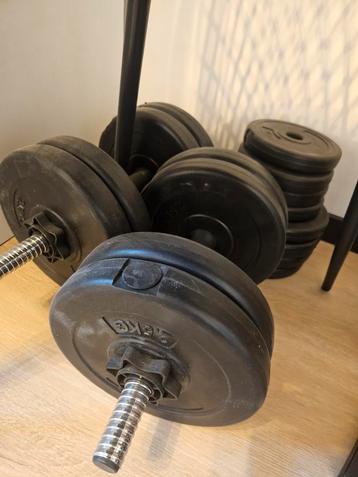 Verstelbare Dumbbellset - 2x 15kg Dumbbell beschikbaar voor biedingen