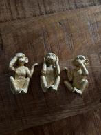 Nieuwe beeldjes gouden aapjes zien, horen, zwijgen, Ophalen of Verzenden, Nieuw, Dier