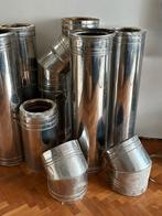 Dubbelwandige RVS kachelpijp 300mm - Open haard/Industrie, Doe-het-zelf en Verbouw, Buizen en Afvoer, Ophalen, Gebruikt, 6 meter of meer