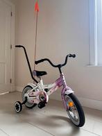 Kinderfiets 12 inch met zijwieltjes / duwstang, Fietsen en Brommers, Fietsen | Kinderfietsjes, Ophalen, Zo goed als nieuw, Minder dan 16 inch