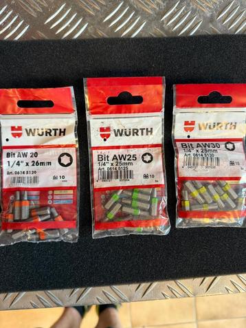 Würth bitjes AW – Nieuw in verpakking beschikbaar voor biedingen