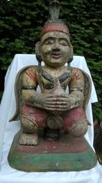 Nepal Gigantisch/Zwaar Houten Beeld van de Garuda-Boeddha, Antiek en Kunst, Ophalen