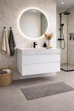 Wasmeubel met wastafel marmerlook wit 80cm (nieuw), Ophalen, Nieuw, 50 tot 100 cm, Minder dan 100 cm