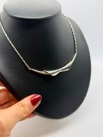 A724 Prachtige zilveren modernist ketting, Ophalen of Verzenden, X, Zilver, Zilver