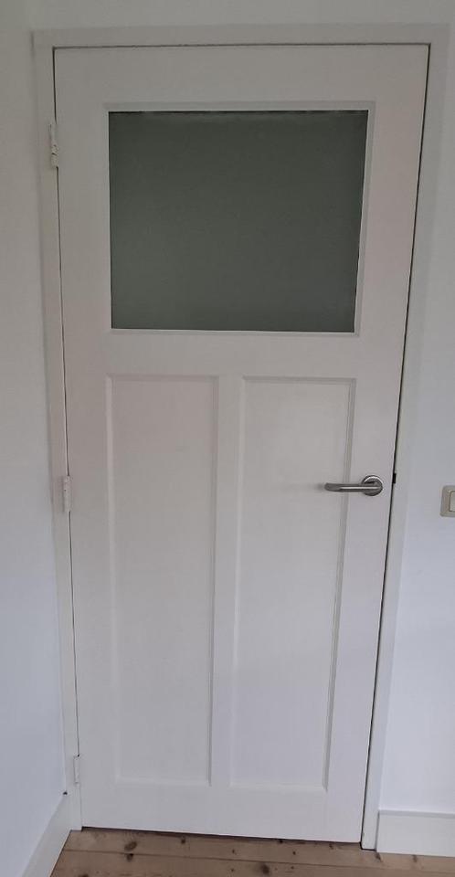 Houten deuren! 7 stuks. Deur met/zonder glas. Opdekdeur., Doe-het-zelf en Verbouw, Deuren en Horren, Gebruikt, Binnendeur, 200 tot 215 cm