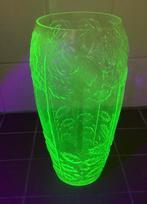 Uraniumglas, annagroen, vaas, groot, Art Nouveau, antiek, Antiek en Kunst, Antiek | Vazen, Ophalen