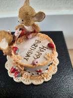 Bears and Friends Muisjes met Taart Beeldje, Verzamelen, Beelden en Beeldjes, Ophalen of Verzenden