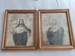 2 Heilig hart etsen, Antiek en Kunst, Ophalen of Verzenden