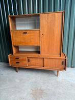 Vintage Retro Highboard / Buffetkast Uit De Jaren '60, Ophalen of Verzenden, Gebruikt, 25 tot 50 cm, 100 tot 150 cm