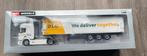 Scania Highline + Reefer trailer DLG schaal 1:50 NIEUW, Ophalen of Verzenden, Nieuw, Bus of Vrachtwagen, Overige merken