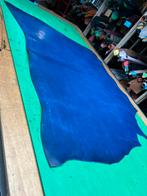 Koning blauw tuigleer 3 mm dikte soepel nr1, Hobby en Vrije tijd, Blauw, Leer of Kunstleer, Ophalen of Verzenden, Zo goed als nieuw