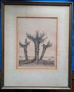 Ets Achter Glas - Jaren '30, Ophalen of Verzenden