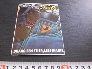 sticker Draag een stier, leef in LOIS  jeans  beschikbaar voor biedingen