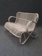 Rieten bankje, Tuin en Terras, Ophalen, Gebruikt, Rotan