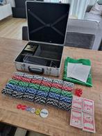 Luxe Pokerset 600 Chips - Inclusief Accesoires, Een of twee spelers, Ophalen, Gebruikt
