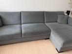 Nette 4-zits hoekbank met chaise longue en hocker!, 250 tot 300 cm, Gebruikt, Stof, 75 tot 100 cm