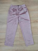 Zara - Metallic lichtroze pantalon chino broek - mt xs, Verzenden, Zara, Zo goed als nieuw, Roze