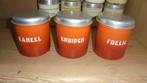 oranjegevlamd emaille kruiden - kaneel & foeliebusjes, Antiek en Kunst, Ophalen of Verzenden