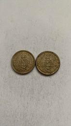 Zilveren kwartje 1944 P Wilhelmina, Postzegels en Munten, Munten | Nederland, Zilver, 25 cent, Ophalen of Verzenden, Koningin Wilhelmina