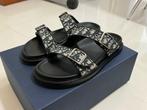 Dior heren sandalen oblique, Ophalen of Verzenden, Zo goed als nieuw, Zwart, Sandalen