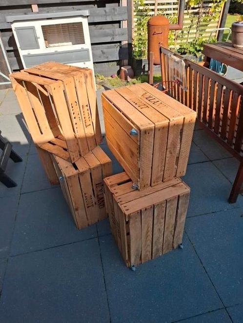 Fruitkisten, geschuurd,decoratie, 50bij 40 bij 30, interieur, Huis en Inrichting, Woonaccessoires | Kisten, Zo goed als nieuw