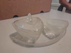 Art deco Suiker en melkset vintage 10 euro, Antiek en Kunst, Antiek | Glas en Kristal, Ophalen of Verzenden