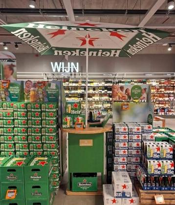 Heineken barasol biertafel met parasol nieuw! beschikbaar voor biedingen