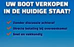 GEZOCHT: Motorboot Motorkruiser Platbodem  Woonschip, Watersport en Boten, Ophalen
