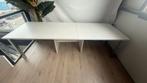 Verstelbare eettafel wit, Ophalen, 200 cm of meer, 50 tot 100 cm, Zo goed als nieuw