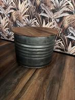 Industriële salontafel, Gebruikt, 100 tot 150 cm, Rond, 50 tot 100 cm