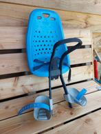 Yepp Fietszitje voor in blauw, Fietsen en Brommers, Fietsaccessoires | Fietsstoeltjes, Yepp, Ophalen of Verzenden, Gebruikt, Voetsteuntjes