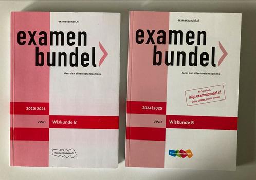 Examenbundel 2020/2021 en 2024/2025 vwo wiskunde B, Boeken, Schoolboeken, Zo goed als nieuw, VWO, Ophalen of Verzenden