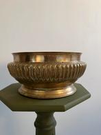 Vintage koperen schaal - bloempot leuk met bloembollen, Rond, Ophalen of Verzenden, Aardewerk, Minder dan 40 cm